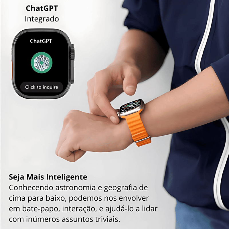 Relógio Inteligente + 7 Pulseiras - Ortrium